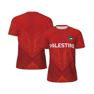 Maillot de foot palestine rouge graphique