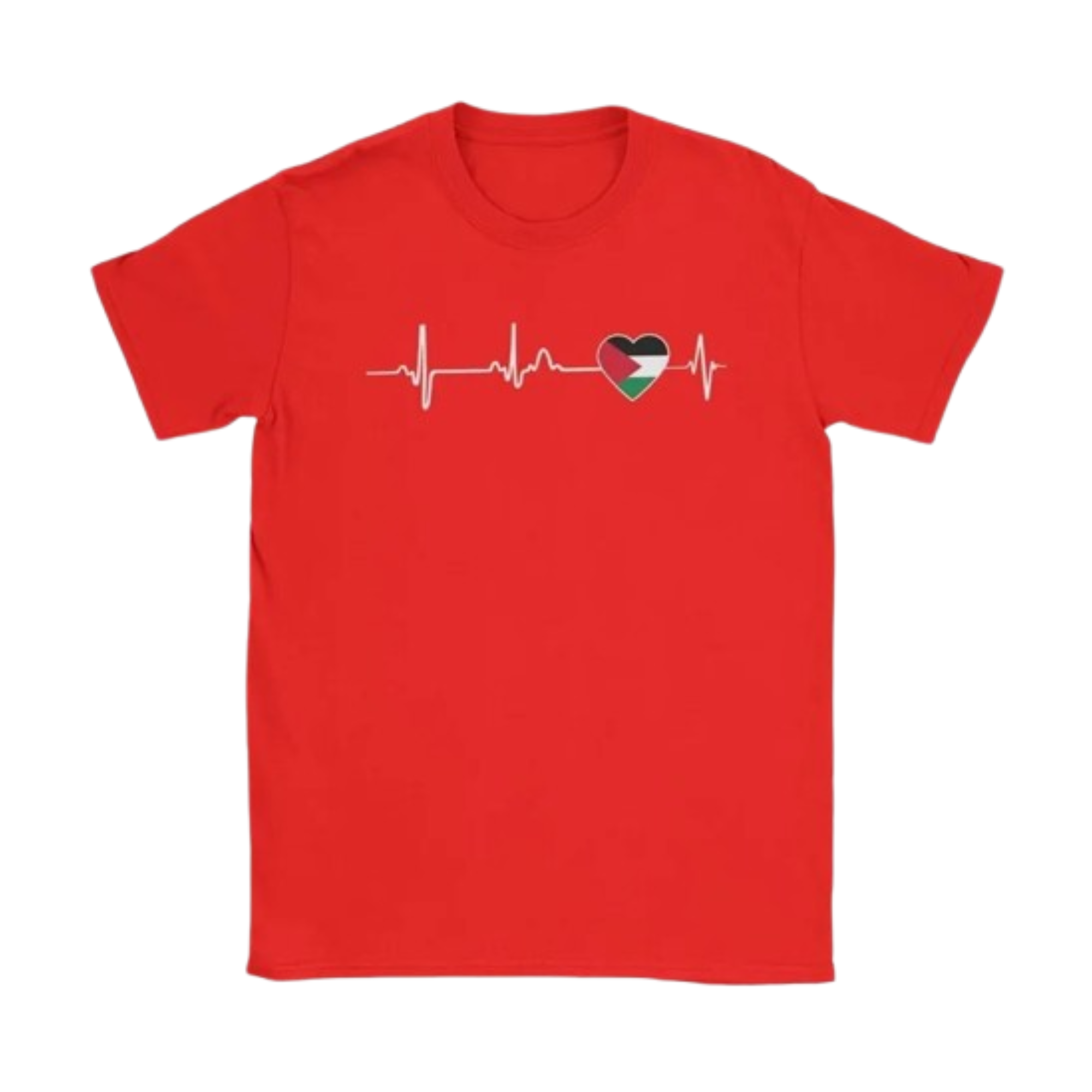 T-shirt rouge coeur palestine T-shirt rouge coeur palestine