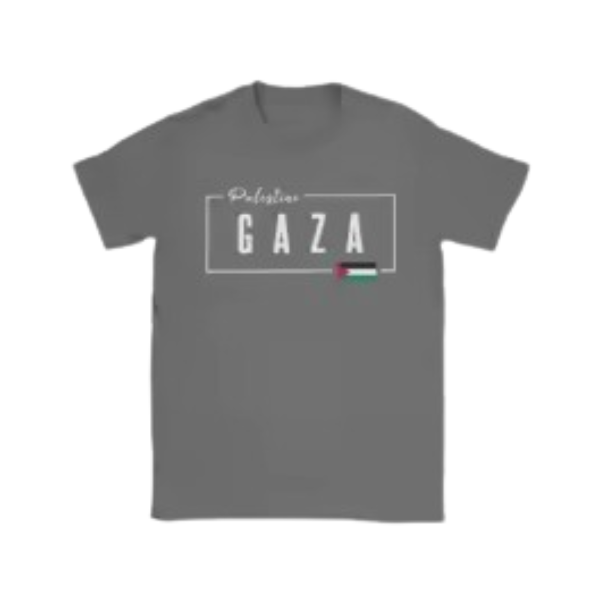 T-shirt gris foncé gaza T-shirt gris foncé gaza
